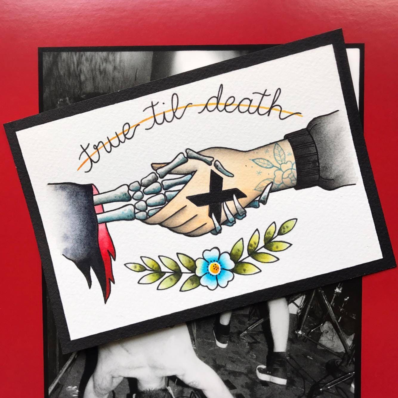 True Til Death Straight Edge XXX PRINT by Michelle Kent Etsy