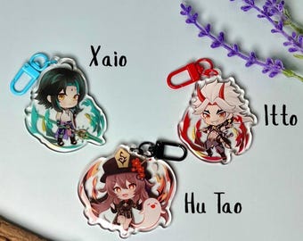 Genshin Keychains - Fantasy Acrylic Keychain Set