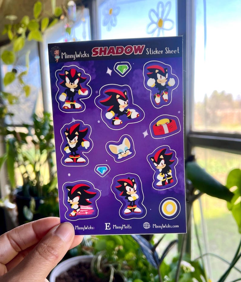 Sonic Chibi Sticker Sheet Bundle – Video Game Vinyl Stickers (6x4 Inch ...