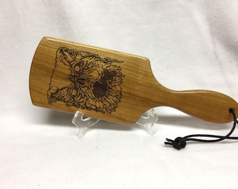 Cherry Wood Necronomicon Book of the Dead Spanking Paddle