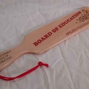 Black Label Bullseye Wooden Spanking Paddle