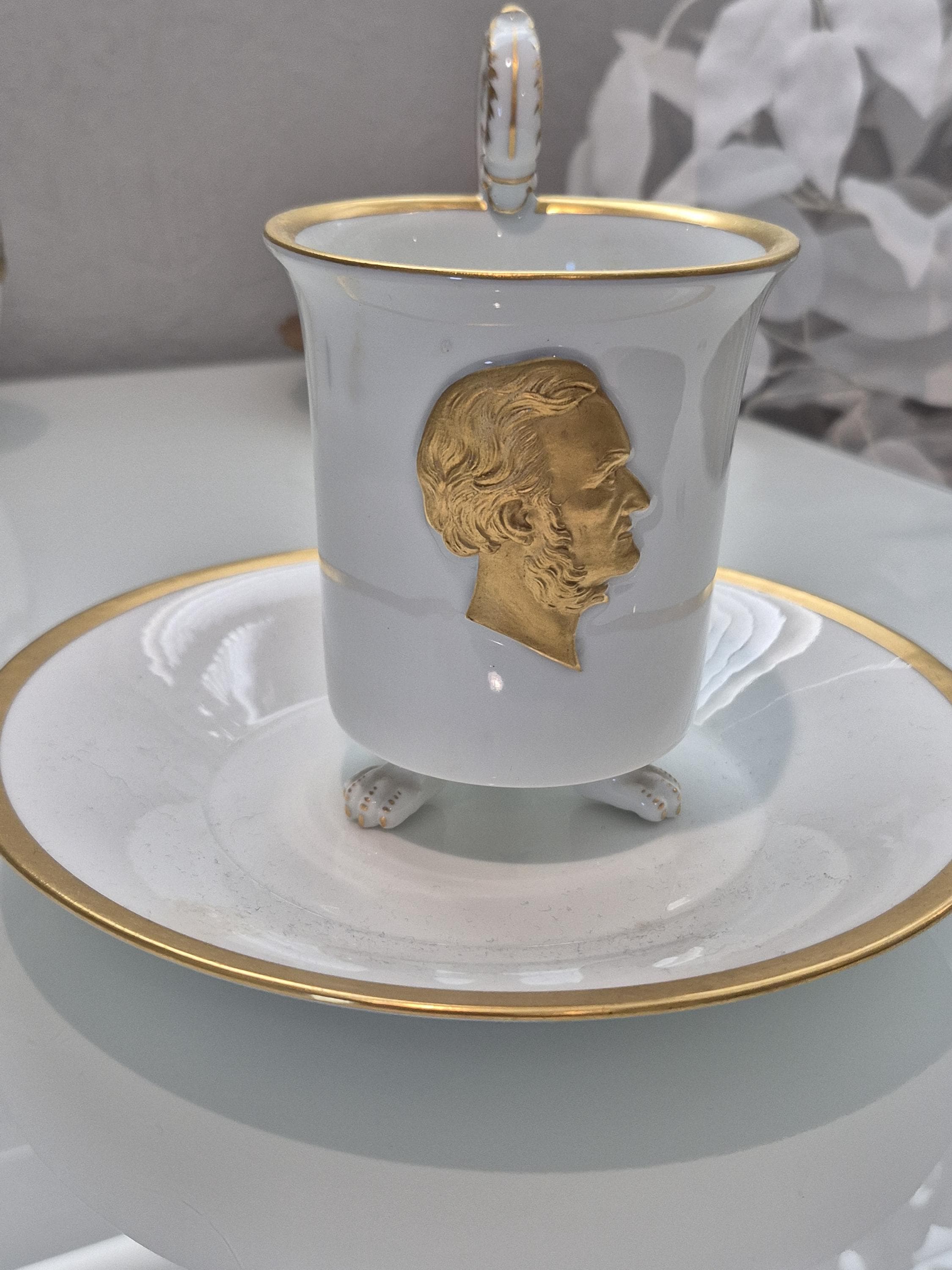 ドイツ陶板画　陶器　ワグナー好きな方 Wagner Porcelain Portrait - Etsy