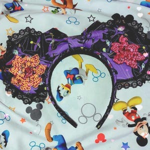 Disney handmade ears, Maleficent Disney ears, Mickey mouse ears, Minnie mouse ears, handmade Disney maleficent ears