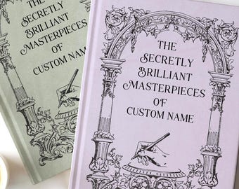 Personalizable Artist Hardcover Sketch Book: Custom Doodle Drawing Notebook