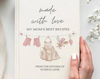 Mom's Best Recipes Book Personalized Custom Mom to Daughter Cookbook Thoughtful Going Away to College Gift Newly Married Gift for Daughter