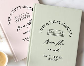 Gepersonaliseerde LMHC-therapeut cadeau schrijfdagboek voor therapeuten psychiater psychiater notebook kantoor therapie geschenken psychologie afgestudeerd