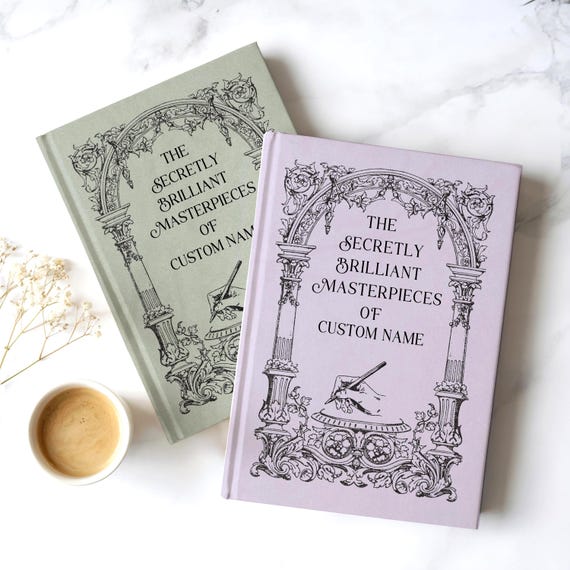 Personalizable Artist Hardcover Sketch Book: Custom Doodle Drawing Notebook