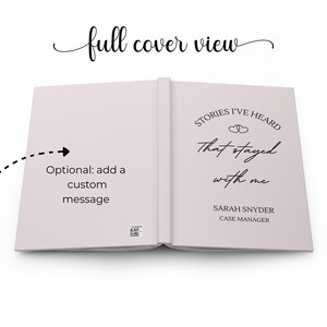 Personalized Case Manager Gift Custom Writing Journal for Licensed Clinical Social Worker LCSW Gifts Therapist Office Mental Health Book image 12