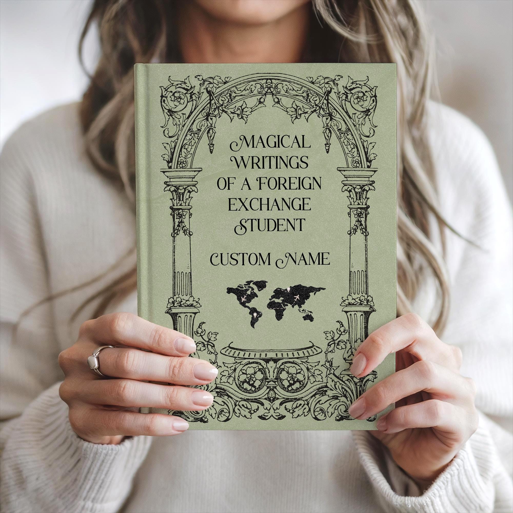 Personalized Foreign Exchange Student Journal, Custom Name Student Gift ...
