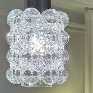 Vintage bubble glass pendant light by Helena Tynell for Glashütte Limburg – Mid-Century, 1970s