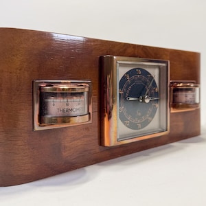 Art Deco weather station / Bauhaus / Lufft 711, vintage weather station - barometer, thermometer, hygrometer, Germany 1930