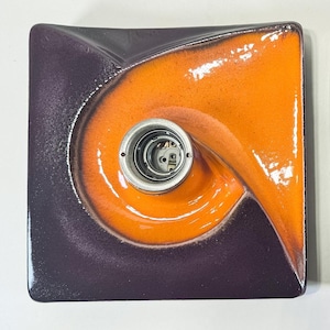Set di applique Fat Lava PAN / Goebel / Orange, Germania anni '70