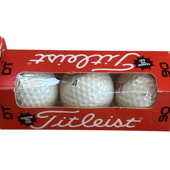 RARE Vintage Titleist DT 90 Golf Balls (12) Lee Stamp 1-4