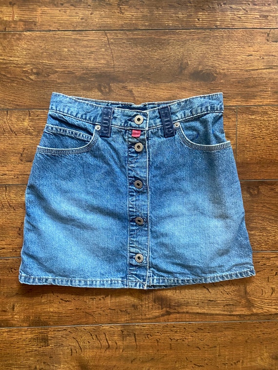 90’s guess denim mini skirt SZ 24 - image 6