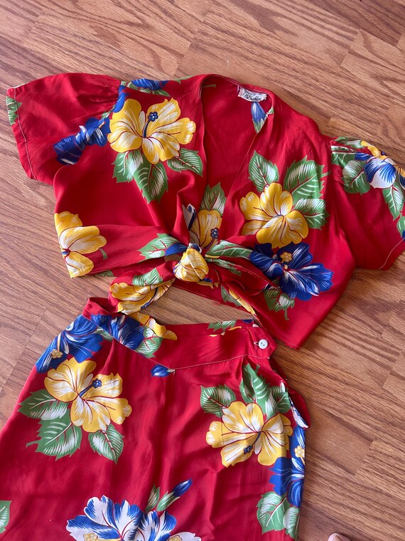 1930’s 30’s 1940’s 40’s cold rayon Hawaiian Beach… - image 5