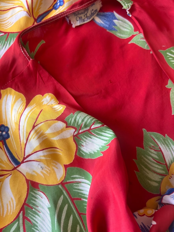 1930’s 30’s 1940’s 40’s cold rayon Hawaiian Beach… - image 8