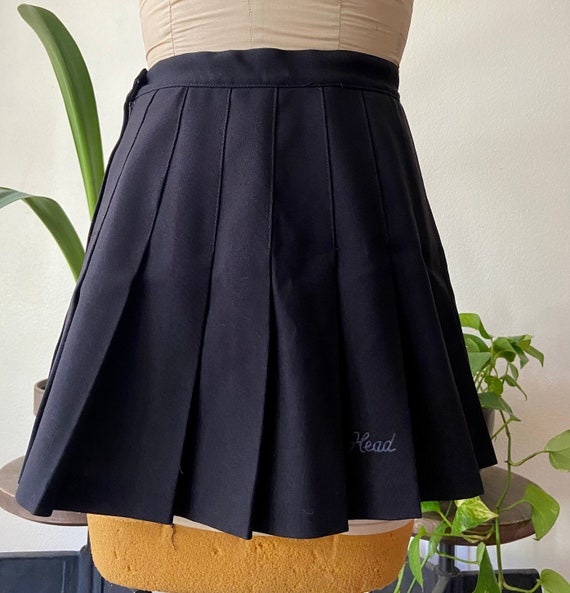 Black Mini Head Tennis Skirt