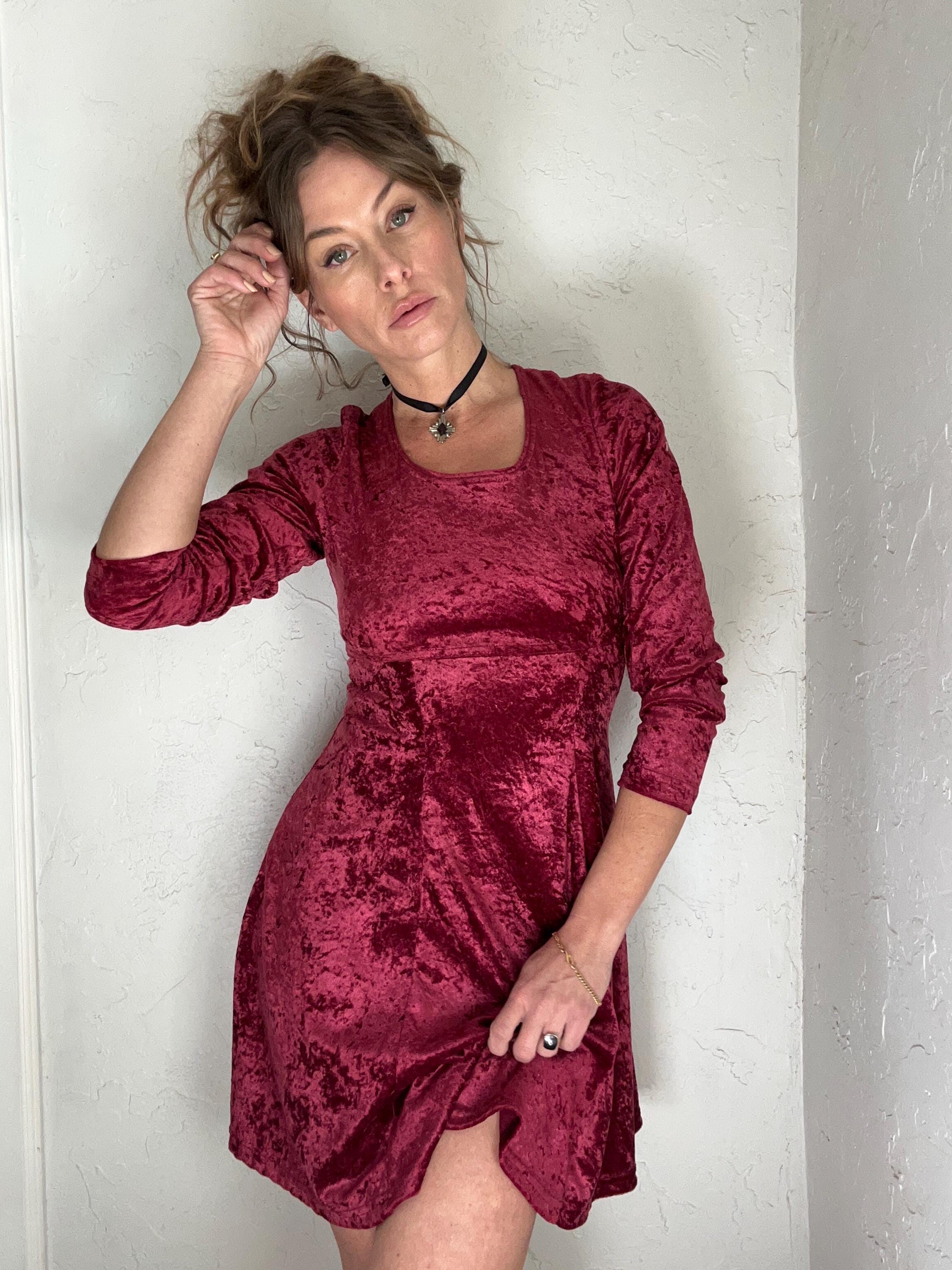 Merlot Long Dress - Etsy