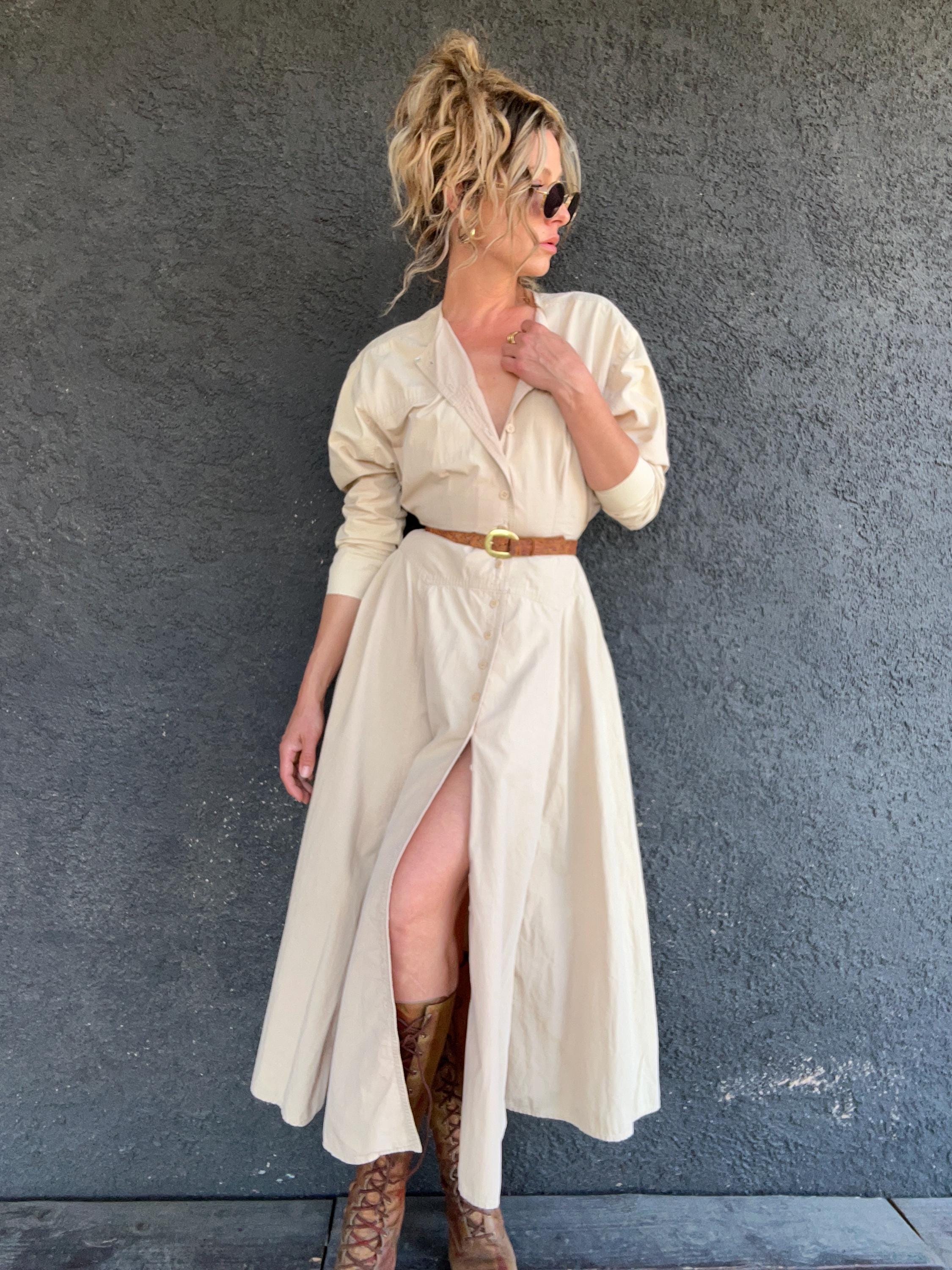 Beige Safari Dress - Etsy Beige Safari Dress - Etsy