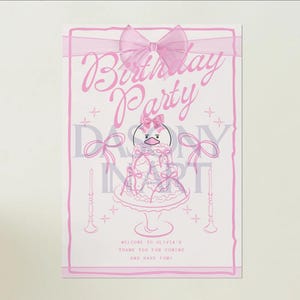 Adorable pato "PONK" rosa y beige: arte mural ilustrativo: decoración infantil divertida, lámina para habitación infantil, descarga digital, póster de animales caprichosos