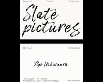 Film Director Business Cards | Slate Pictures Cinematic Design | Semi-Custom 300gsm Printing