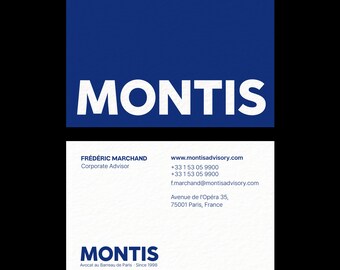 Corporate Advisor Business Cards | Navy Blue Design | Semi-Custom 300gsm Printed