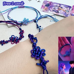 K-Pop Demon Hunters Bracelet,Huntrix Bracelet,Inspired by Rumi & Jinu,Lucky Knots,Rumi Jinu Bracelet,Kpop Jewelry,Kpop Huntrix charms