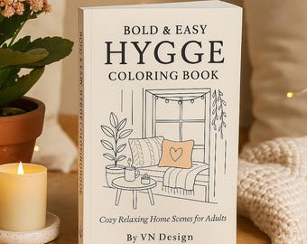 Hygge Coloring Book | Cozy Nordic Home Scenes (Digital Download)
