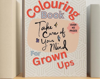 Mindfulness Coloring Book for Adults: 40+ Stress Relief Pages (A4 Printable PDF)