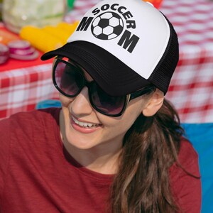 Fußball Mama Hut Trucker Mesh Cap Baseball Kappe für Frauen Sport Mama Geschenk Snapback Hut verstellbar Outdoor Mama Leben Accessoires