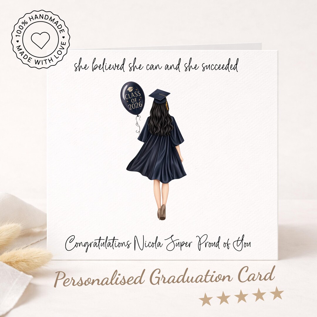 Personalised Graduation Card | Class of 2026 Congratulations Graduate ...