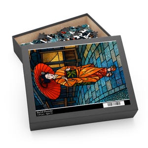 Puzzle, Japanese Geisha Puzzle, Jigsaw Game, Mind Puzzle, Brain Teaser, Meditation Activity, Creative Gift Idea, Relaxation Hobby