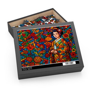Japanese Stunning Geisha Puzzle - 120, 252, 500-Piece | Colorful Art Puzzle, Home Décor, Gift for Puzzle Lovers, Japanese Art