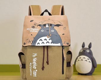 Totoro Anime  Backpack, Bag Large Capacity school bag, Gift for anime lover