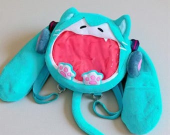 Hatsune Miku ita Bagpack, Horror Miku anime bag, Gift for her