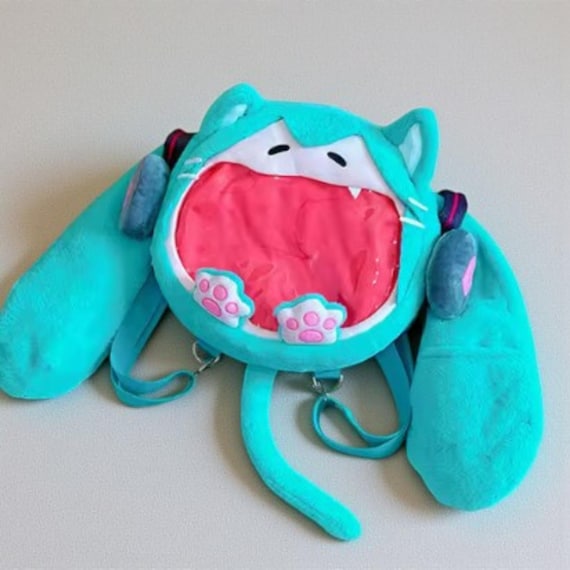 Hatsune Miku ita Bagpack, Horror Miku anime bag, Gift for her