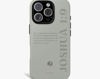 Personalized Christian iPhone Case with Bible Verse, Custom Monogram iPhone Pro Max Case for 17 16 15 14 13 12 11, MagSafe Compatible