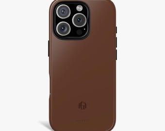 Personalized Vintage Monogram Phone Case, Custom Initials Case for iPhone 17 16 15 14 13 12, MagSafe Compatible, Unique Designer Phone Case