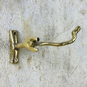 Porta carta igienica in ottone massiccio, porta fazzoletti da bagno a parete a forma di ramo d'albero