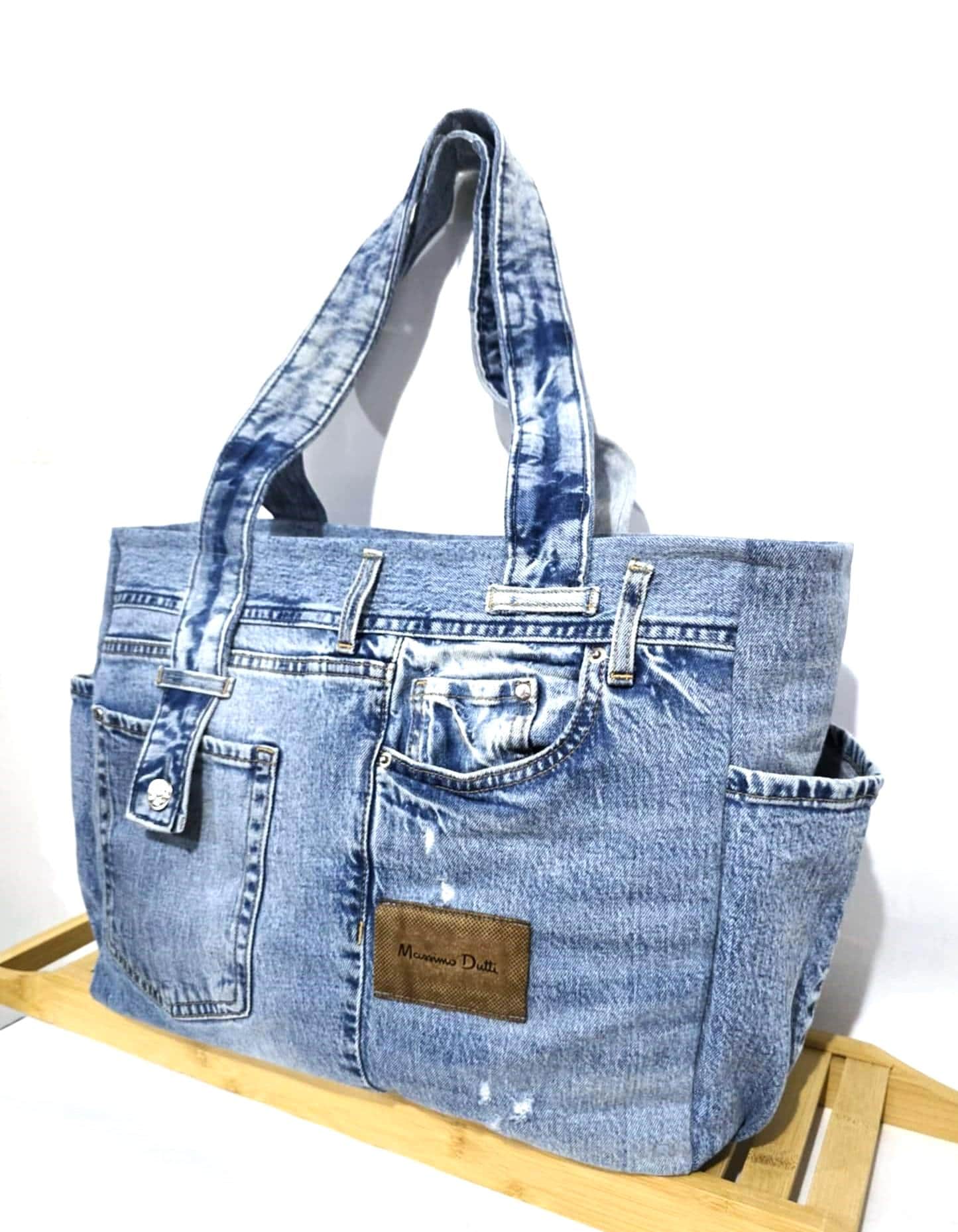 Accesorios Bolsas Con Mezclilla Reciclada Diseño Elegante Y