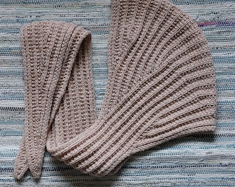ENNA hooded shawl, knitting pattern