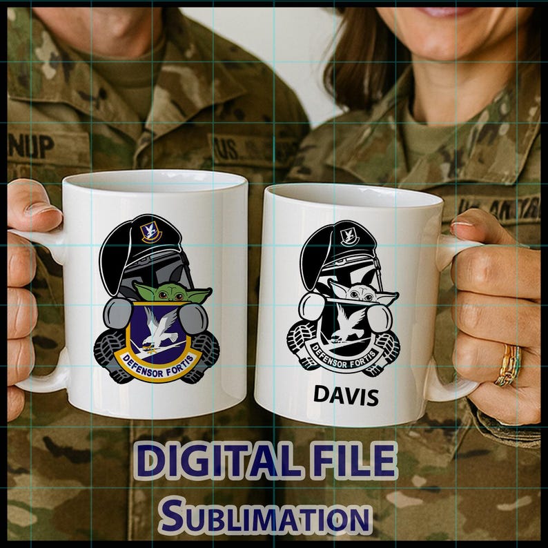 Digital USAF Security Forces Mandalorian Art, SFS 3P0X1 png dxf File, Air Force Military Downloadable file for Shirt Tumbler Laser Gift image 4