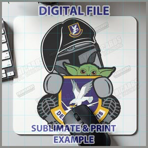 Digital USAF Security Forces Mandalorian Art, SFS 3P0X1 png dxf File, Air Force Military Downloadable file for Shirt Tumbler Laser Gift image 11