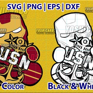 Capo di Ferro Navy E9 MCPO Anchor Chibi svg / Master Chief Petty Officer Download digitale / File png dxf eps per Cricut e Laser Crafts