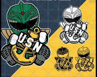 Navy CPO Green Anchored Ranger svg, E7 Chief Petty Officer Chibi Digital Download, USN Cricut Laser File, PNG dxf eps for Crafts
