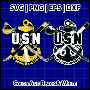 Navy Chief Anchor svg png | E7 CPO Cutlass Digital Download | USN Sublimation, Cricut, Laser Engraving File | Military Design