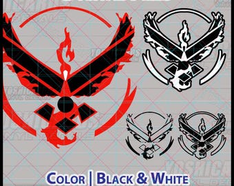 SVG USAF Team Afterburner | Poke Go Gift for Shirts Tumblers Decals | PNG Digital File for Cricut & Laser Cutting Download Product