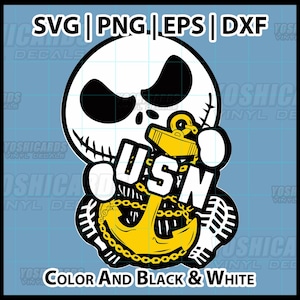 Navy E7 CPO Chief Anchor Skellington Chibi SVG PNG | Digital Download for Cricut & Laser