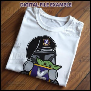 Digital USAF Security Forces Mandalorian Art, SFS 3P0X1 png dxf File, Air Force Military Downloadable file for Shirt Tumbler Laser Gift image 7