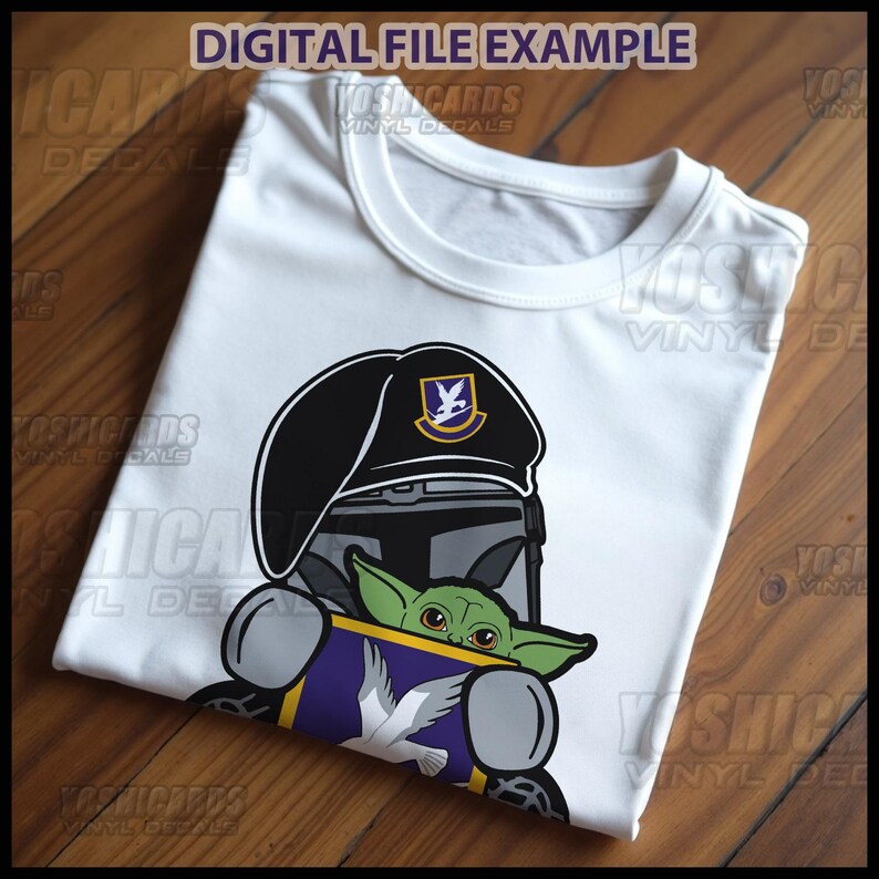 Digital USAF Security Forces Mandalorian Art, SFS 3P0X1 png dxf File, Air Force Military Downloadable file for Shirt Tumbler Laser Gift image 7
